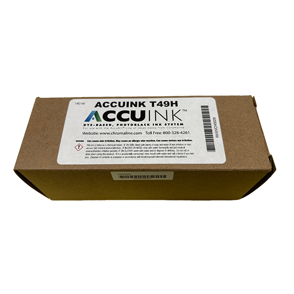 Chromaline AccuInk Black Ink T49H For Epson T3170x 140ML Bottle
