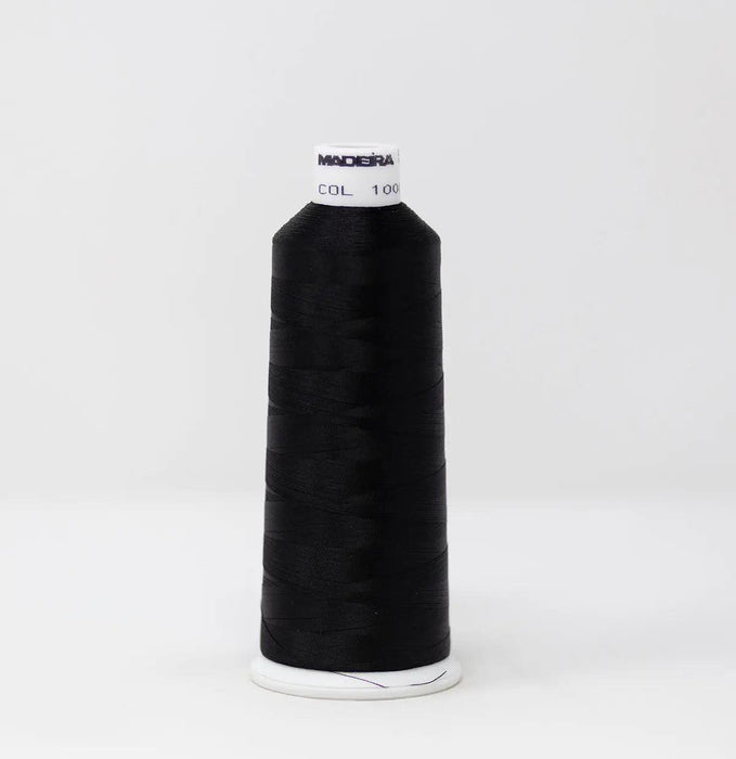 Madeira Rayon 1000 Emerald Black Embroidery Thread 5500 Yards