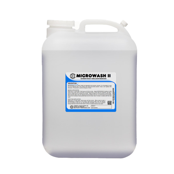 CCI Microwash2 Clear 2-in-1 Ink and Emulsion Remover - 5 Gallon